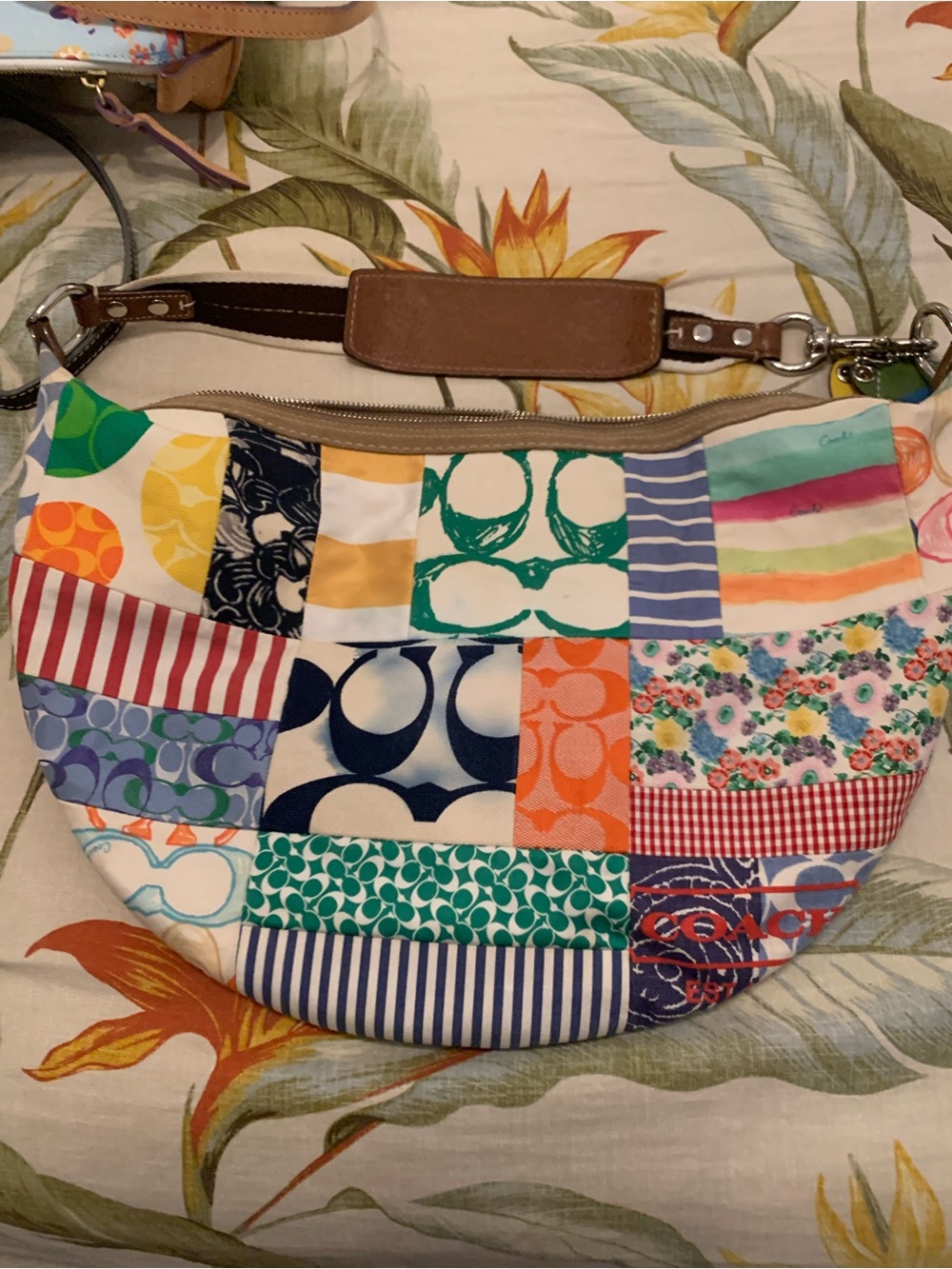 Coach Multicolor Patchwork Shoulder Bag
